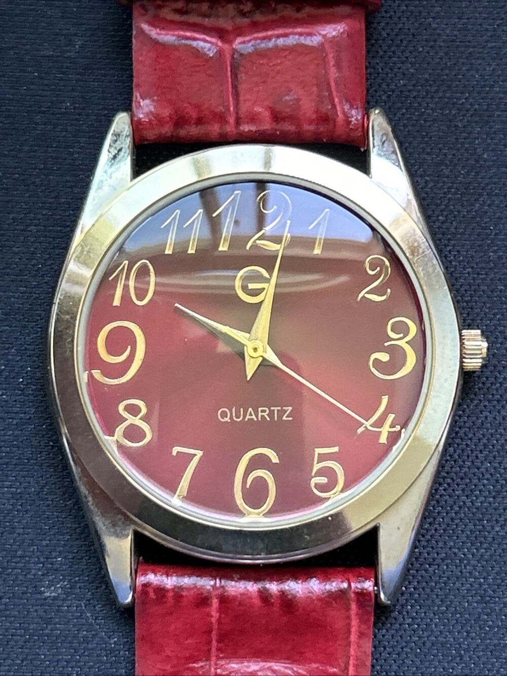 Gossip Gold Tone Case Red Dial And Band Women’s Quartz Watch